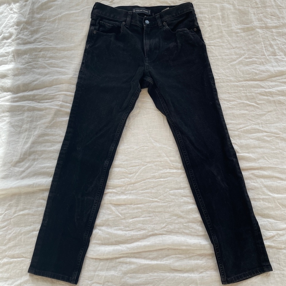 Everlane Uniform Black Wash Jeans Size 31 x 30